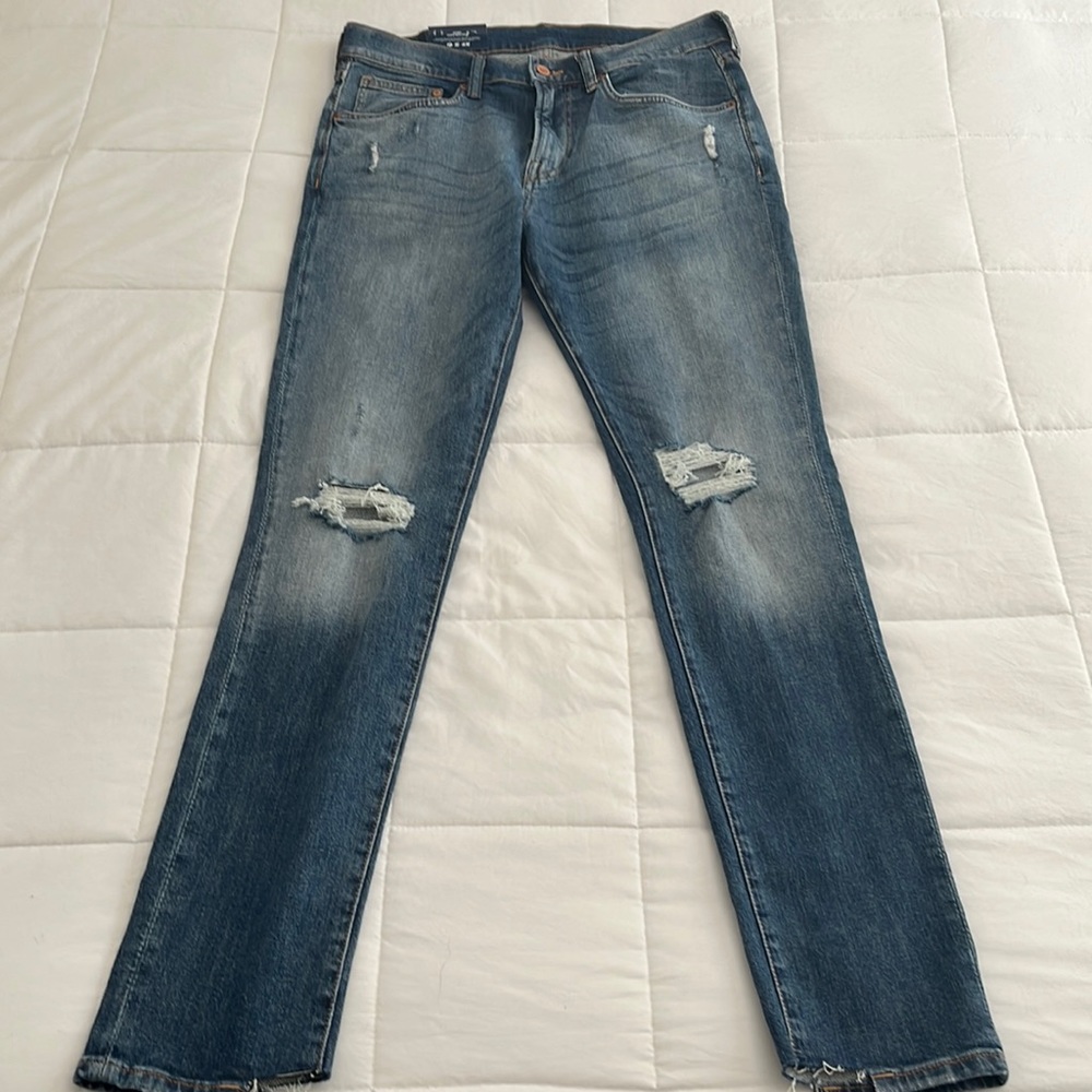 New Men’s H&M Skinny Jeans Distressed Size 34